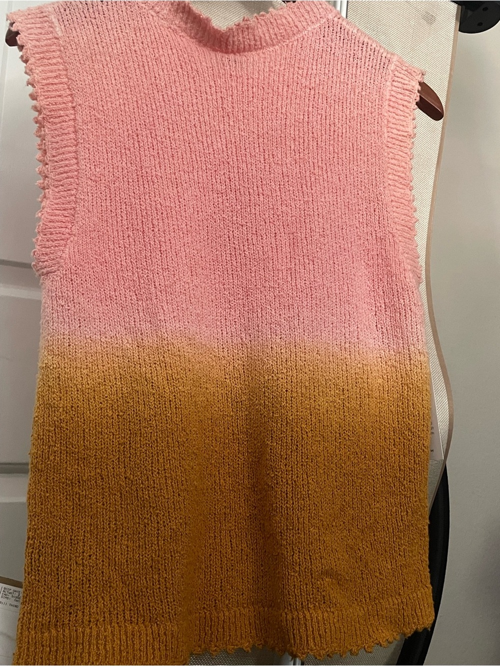 Rachel Comey Santee Melon-Rust Knit Sleeveless AllCotton Soft Crochet Orig $325 - Picture 3 of 3